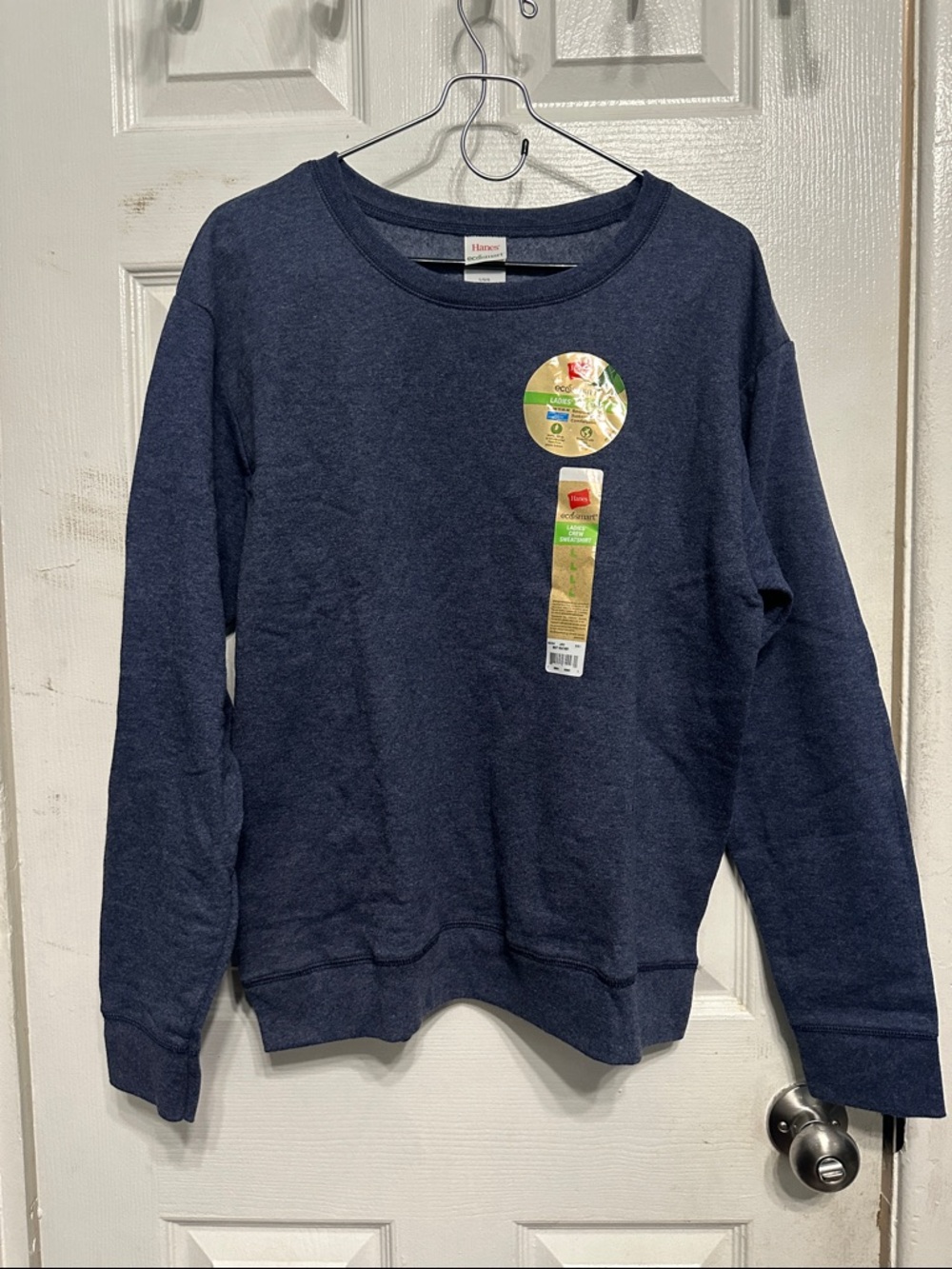 Hanes Dark Blue Crewneck Pullover Sweatshirt